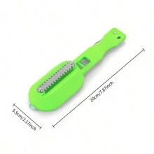 Manual Fish Scale Remover, Home Use Scaled Fish Scraper, Professional Fish Scaling Kitchen Fish Skinning Tool With Cover - Multicolor - View 9