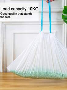 20pcs/Roll,White PE One-Time Drawstring Cat Litter Bags,Self - Cleaning Cat Litter Box Garbage Bags, Extra - Large Cat Litter Box Replacement Liners, Drawstring Garbage Bags Suitable For Robots Thick Plastic Bags For Cleaning, Compatible With Self- Cleaning Cat Litter Box Liners And Free Pet Shovel, Anti- Tear And Leak, For Reusable And Disposable Trays((64cm X 40cm)