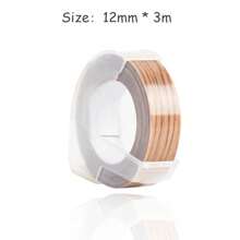 1 Stück 9mm mehrfarbiges 3D Prägeetikettenband für Prägeemaschinen, PVC Etiketten DYMO 12965 Motex E101 E-101 E-303 0.47" 3D Prägeband für DYMO Prägeemaschinen, PVC Etiketten, DYMO Band für Motex E101