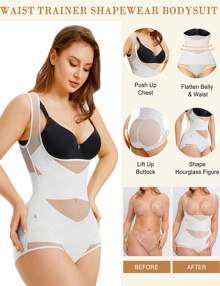 Body Moldeador Sin Costuras.Control Abdomen, Levanta Glúteos, Faja Colombiana. - Negro - Ver 6