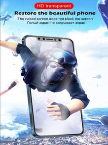 3件組：2片防偷窺磨砂柔性陶瓷膜 + 1個防摔透明手機殼，適用於 iPhone/Galaxy/Honor/，無氣泡、易貼全螢幕，高硬度防刮防指紋，隱私防偷窺 - 3in1 - 查看 9
