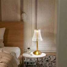 Lâmpada De Mesa Com Barra De LED Para Iluminação Interna Sensor De Toque De Luz De Quarto Sem Fio Três Cores