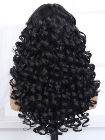 28-Zoll Spitzenfrontperücke, synthetische lange Wasserwell-Perücke, vorausgerupfter Baby-Haarscheitel, Stil-Ikonen-Perücke