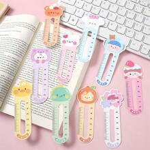 25 Stück/Packung Cartoon-Lineal Lesezeichen, kreative Papier Schreibwaren Geschenke, niedliches Lese-Lesezeichen Karte - Verschiedenfarbig - Übersicht 5