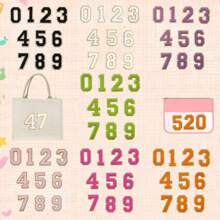 3/10/20pcs 3.2inch Chenille Number 0-9 Embroidered Iron-On/Sew-On Patch Apparel Accessories, Suitable For Clothes, Jackets, Hats, Books, Backpacks - DIY Embroidered Patch Supplies