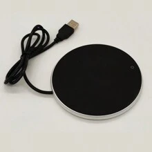 Smart Beverage Heater Coaster - Constant Temperature Control, 3-Temperature Adjustment, Suitable For Most Cups, Office, Outdoor Camping, Picnic, Kitchen Essential For Autumn And Winter - Portable, Energy-Efficient, And