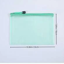 1pc/5pcs Zipper Bag Plastic Zipper Bag A5 Multifunctional Waterproof File Bag With Secure Zipper And Reinforced Seams, Suitable For Organizing Office, School Supplies, Pens And Accessories - Great For Travel, Commuting And Daily Use, Storage For Travel Accessories, Receipts,Back To School