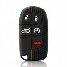 Silicone Smart Car Key Cover Case Fob For Renegade Compass Grand Cherokee Key Fob Cover For Dodge RAM Durango Challenger Chrysler 200 300 Fiat