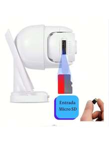 Câmera de Segurança Wi-Fi Externa à Prova D'Água Full HD 360° Speed Dome – Monitoramento Completo, Resistente e Inteligente para Ambientes Externos - 1 unidade - Visão 8