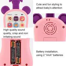 1 Stück Baby Frühpädagogisches Spielzeug Gitarren-Telefon Sound Spielzeug Multifunktionales Musik-Telefon für Kinder, analoge Telefone Geschichte Maschine als Geburtstagsgeschenk (Unterschiedliche Chargen können zu Zufälligkeit in der Außenverpackung führen)