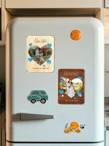 Presente Personalizado para Casais, Ímã de Geladeira com Foto Personalizada de Casais, Ímã Seja Meu Namorado(a), Presente de Dia dos Namorados para Namorado(a), Ímã de Casal, Presente Ímã de Geladeira Personalizado de Tamanho Grande - Decoração de Foto e Música de Bottom Personalizada - Ter uma música de Bottom naquele momento - Multicolorido - Visão 9