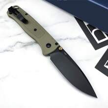 BM 535 Outdoor Pocket Folding Knife 440C Steel Blade Nylon Fiberglass Handle Tactical Survival Portable Knife EDC Tool With Pocket Clip - BM 535 刀總長19.8CM 刀刃長7.5CM - 查看 5