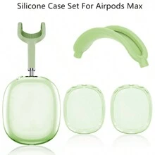 Apple 3pcs/Set Silicone Protective Case Compatible With Airpods Max, Transparent Soft Silicone Protective Shell, TPU Protective Cover, Latest Silicone Protective Case, Waterproof, Dust-Proof, Fingerprint-Proof, Scratch-Resistant, Anti-Drop, 360° Full Protective, Set Includes: Transparent Silicone Headphone Protective Shell, Silicone Headband Cover, Soft Silicone Material, More Comfortable, Easy To Clean, Multiple Color Options, Great Gift (3pcs/Set) - Multicolor - View 15