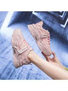 Women's Sports Shoes Breathable Tennis Shoes - 粉色 - 查看 2