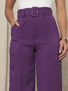Women Pants - Purple - View 4