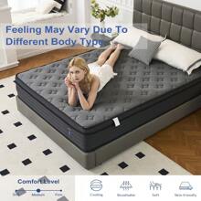 MRH 12"Inch Twin Full Queen King Pocketed Coil Black Box Mattress Hybrid Attress Innerspring Mattress Hotel Mattress