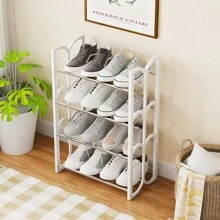 Petal Shoe Rack, Multi-Tier Shoe Rack With Large Capacity For Dorm Entrance, Assemble Required Iron Pipe Shoe Rack - Multicolor - View 3