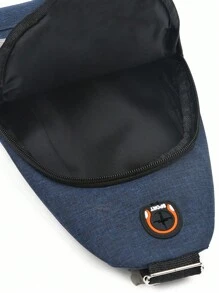 [Valentine's Day] Chest Bag Male Multi-Function Capacity Student South Korea Mobile Phone Bag Oblique Cross Bag Sports Casual Backpack Holiday School Shoulder Bag Summer Summer Bag Spring Break Vacation Men Bag Pack Belt Bag Waist Bag School Supplies - Multicolor - View 4