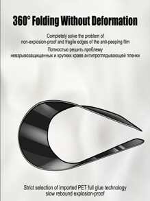 4-In-1 Set: 2 Pcs Matte Anti-Spy Soft Ceramic Film + 2 Pcs Camera Lens Glass Protector, Compatible With IPhone/ Galaxy//Redmi//Honor/OPPO, No Bubbles, Easy Application, Hardness Scratch Resistant, Fingerprint Resistant, Preventing Peeping, Privacy Soft Film - 4in1 - View 8