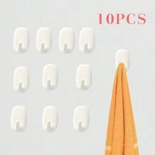 Gancho adhesivo, gancho blanco moderno y sencillo para cocina, baño, oficina, sala de estar, sin daños, adecuado para colgar ropa, utensilios de cocina, artículos de tocador, 1/2/5/10/20 piezas