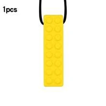 1pc Baby Chew Teether Necklace, Silicone Chewy Necklace Sensory Teether Toys, Sensory Chew Necklace Bundle For Kids With Teething, ADHD, Biting Needs, Oral Motor Chewy Teether, For Boys & Girls