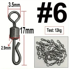 20pcs Carp Fishing Swivels Quick Change Stainless Steel For Carp Fishing Rig Fishing Accessories Terminal Tackle AE007