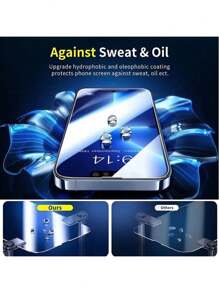 5Pcs Tempered Glass Compatible With IPhone 16e 15 14 13 12 11 Pro Max Screen Protector Compatible With IPhone 12Mini 13Mini 7 8 14 Plus SE X XS XR Glass Gift For Birthday, Family, Friends Phone Screen Protector, Phone Accessories - Clear - View 3