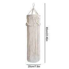 1pc Macrame Lampshade, Boho Style Hanging Decor. Handmade Woven Fringe Tassel Pendant Light Fixture - Lamp Not Included Gifts Birthday Graduation