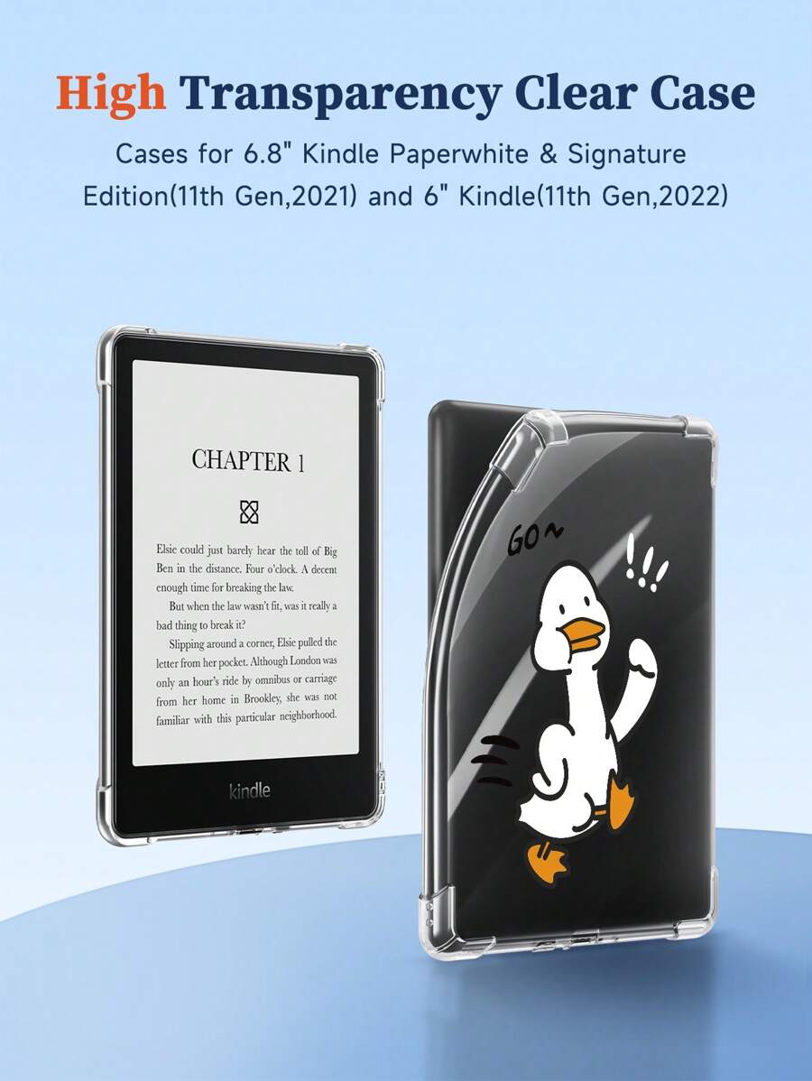 Ayotu 1 Pc Cute Duck&Cute Chicken Case Compatible With Kindle