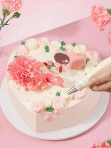 1 pieza de Dummies de pastel de espuma, modelos falsos con forma de corazón de poliestireno para práctica de decoración de pasteles para el Día de San Valentín y exhibición de bodas - Multicolor - Ver 8