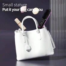 无线直发梳，便携式负离子热梳，适合质地柔软的直发或微卷发，防烫设计，连续使用时间为 30 分钟，35W USB 可充电直发梳，具有 3 种温度设置，30 秒快速加热，2000mAh 大容量电池，节日的完美礼物 - 黑色 - 查看 6