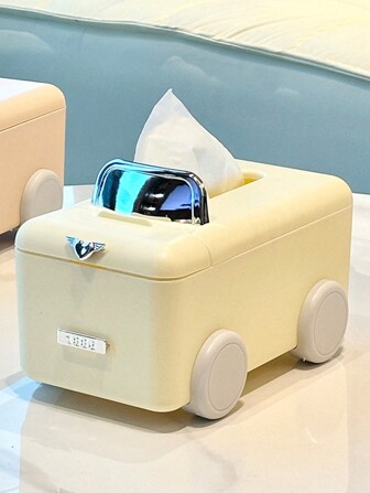 Prodotti Creativi: Copri scatola di fazzoletti, Scatola porta fazzoletti a forma di auto, Scatola porta fazzoletti con due scomparti, Portafazzoletti multifunzionale per tavolo da caffè, tavolo da ufficio, auto, con vano portaoggetti, porta telecomando e cellulare, accessori decorativi per casa, camera da letto, soggiorno, cucina, regalo festa della mamma, accessori per matrimoni e viaggi estivi