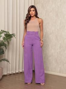 Women Pants - Violet Purple - View 1