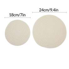 Custom Designed Creative Pot Pads, Cartoon Style Pot Pads, Minimalist Pot Pads, Retro Pot Pads, Non-Slip Pot Pads, Heat-Resistant Pot Pads, Multipurpose Pot Pads, Heat Insulation Pot Pads, DIY Pot Pads, Text Printed Pot Pads, Customized Image Pot Pads, Logo Customized Pot Pads, Round Pot Pads, Kitchen Heat Insulation Mats, Dining Table Heat Insulation Mats - Beige - View 5