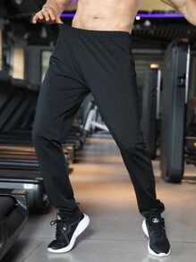 1 pezzo Pantaloni sauna da uomo, impermeabili e antivento, con vita elastica e morbidi, adatti per allenamenti, comfort e perdita di peso, per sport e palestra di boxe