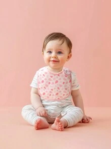 5pcs/Set Soft Absorbent Adjustable Size Baby Bibs