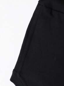 (220g Pure Cotton T-Shirt)  Men's Summer Round Neck Short Sleeved Casual Pure Cotton Print FAITH OVER FEAR - 黑色 - 查看 4