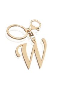 1 pieza Llavero con letra de oro avanzado y elegante, colgante con letra tridimensional, llavero clásico y simple, decoración, accesorio de bolso, versátil para bolsos de trabajo, escuela, compras, mochilas, bolsos de mano, accesorio de bolso, adecuado para regalar a amigos, familia, parejas, novias, regalos importantes, recuerdos de vacaciones