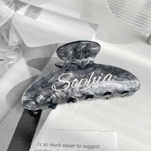 个性化发爪、发夹、发夹、发爪、发饰、自定义姓名发夹、发爪、粉红公主的礼物、自定义姓名发夹、个性化蝴蝶结发夹 - 彩色 - 查看 9