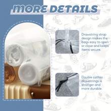 10pcs Travel Shoe Bags, Large Transparent Travel Shoe Packing Bags, Clear Plastic Drawstring Shoe Dust Bags, Portable Shoe Storage Bags With Rope, Unisex