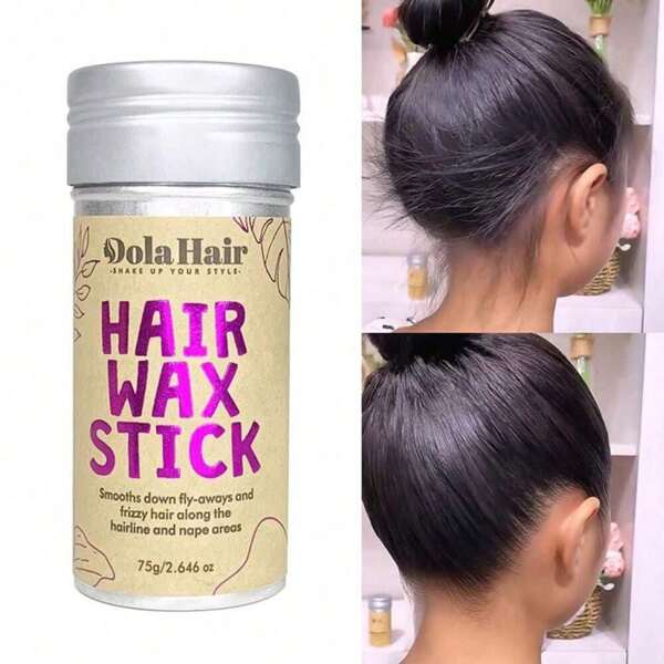 1 Stück Stylingwachsstift, perfekt zum Kontrollieren natürlicher oder Perücken-Locken und asymmetrischer Kanten, nicht fettend, geeignet zum Kontrollieren von Locken und Kantenablegen, Styling und Formung von Haarwachsstiften (Flaschenetikett zufällig)