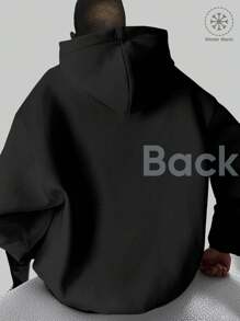 Y2K,SITKA Gear,Hoodie For Men -  Long Sleeve, Regular Fit, Street Style, Digital Print, Casual Pullover With Kangaroo Pocket, Ideal Gift - 黑色 - 查看 4