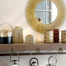 10pcs Antique Brass Cabinet Pulls - 1.18" Rustic Knotted Drawer Knobs With Screws, Vintage Round Handles For Dresser & Furniture Restoration