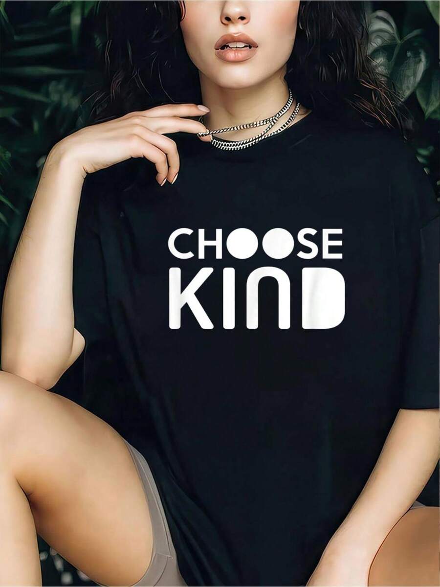 Choose Kind TShirt Women Men Youth Kids Kindness Tee Shirt - Black - View 1