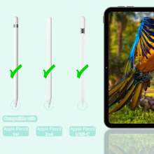 Kit de 6 paquets de mines de crayon de rechange avec étui compatibles avec Apple Pencil, mines de crayon compatibles mises à niveau avec Apple 2e et 1ère génération Pro USB-C, et crayon numérique Crayon, mines de crayon à pointe fine, ensembles de crayons pour iPad Pro