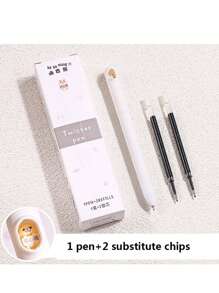 3pcs/Box Or 4pcs/Box Capybara Twisting Pens, Cute Cartoon Design, High Aesthetic Appeal, For Students, 0.5mm Ballpoint Pen,Back To School