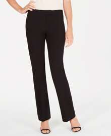 Bi-Stretch Modern Dress Pants - Black - View 1