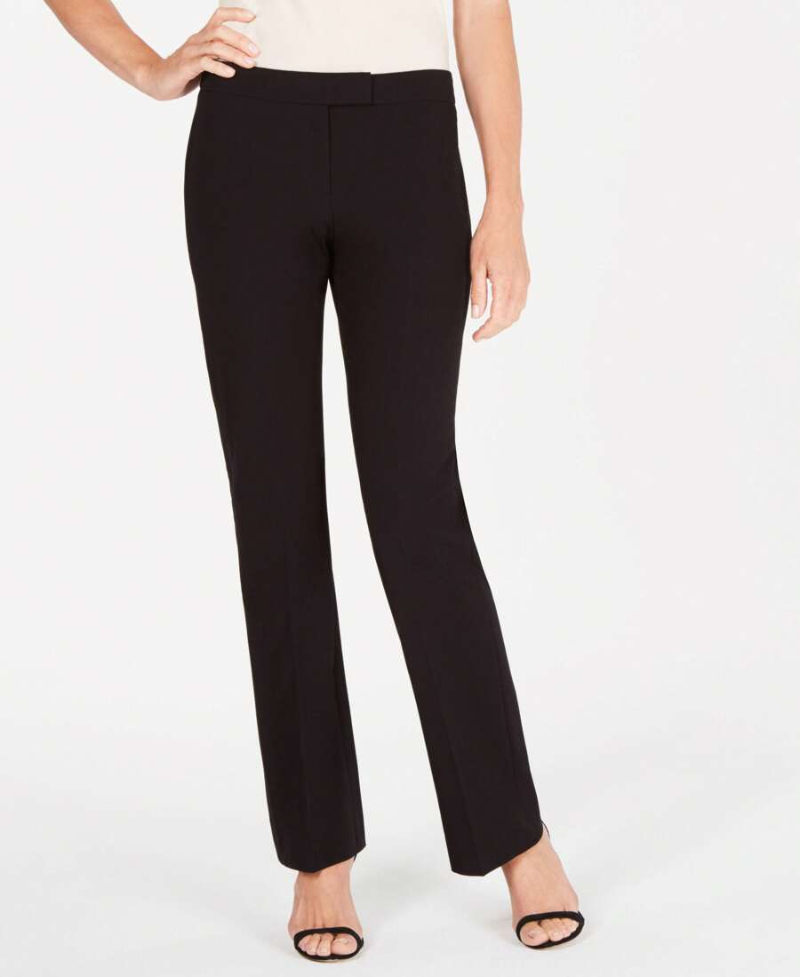 Bi-Stretch Modern Dress Pants - Black - View 1
