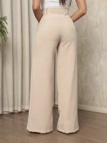Women Pants - Beige - View 2