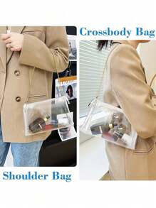 Women's Cute Transparent Chain Square Bag - Perfect For Sports & Concerts! - Multicolor - View 8